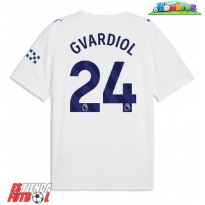 Manchester City Josko Gvardiol #24 Tercera Equipación 2026-27 Manga Corta